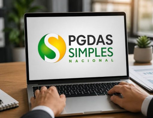 Tela do PGDAS Simples Nacional em notebook durante o processo de retificação do PGDAS Simples Nacional.